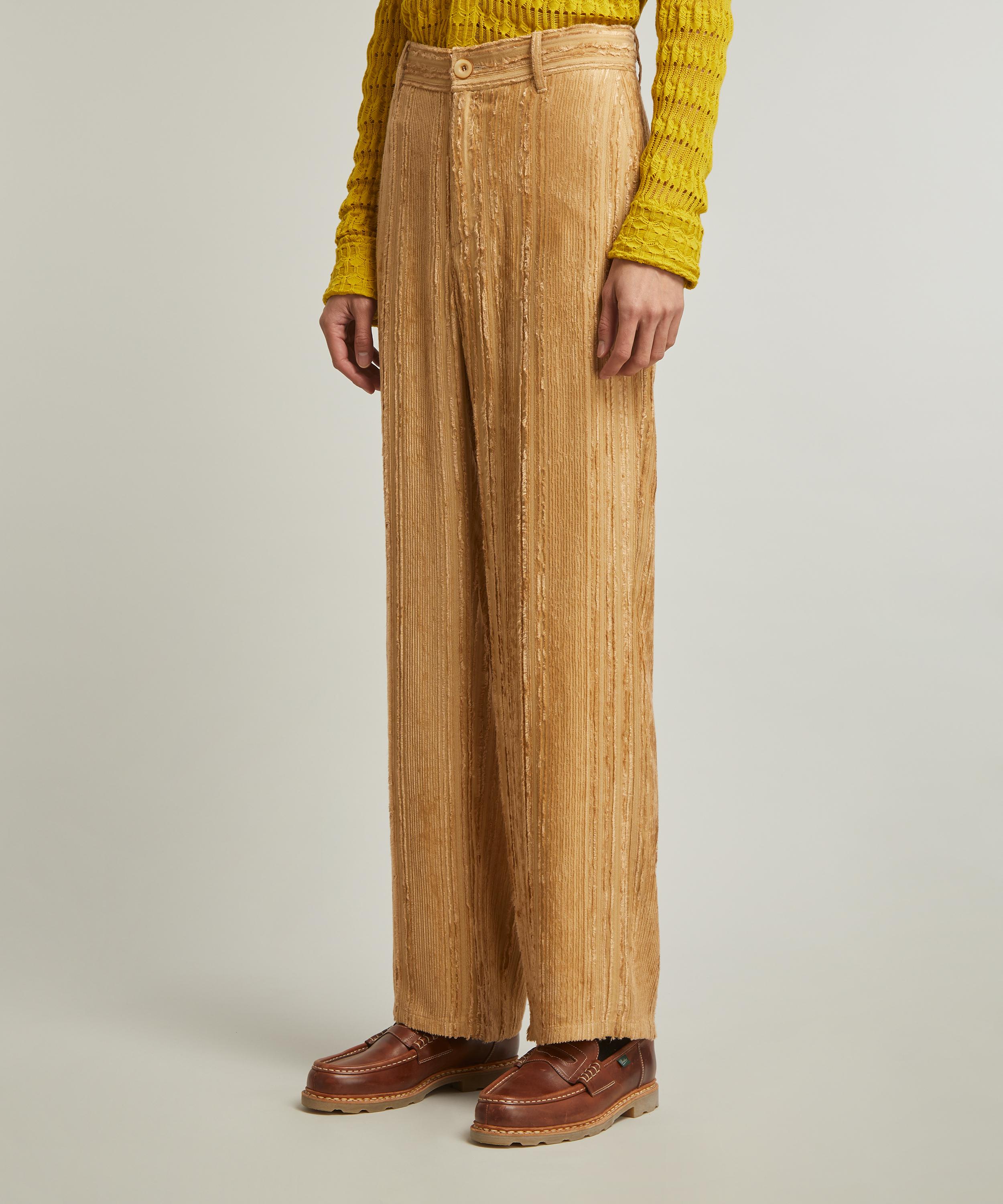 Séfr - Richie Textured Trousers in Fluid Beige Stripe image number 2