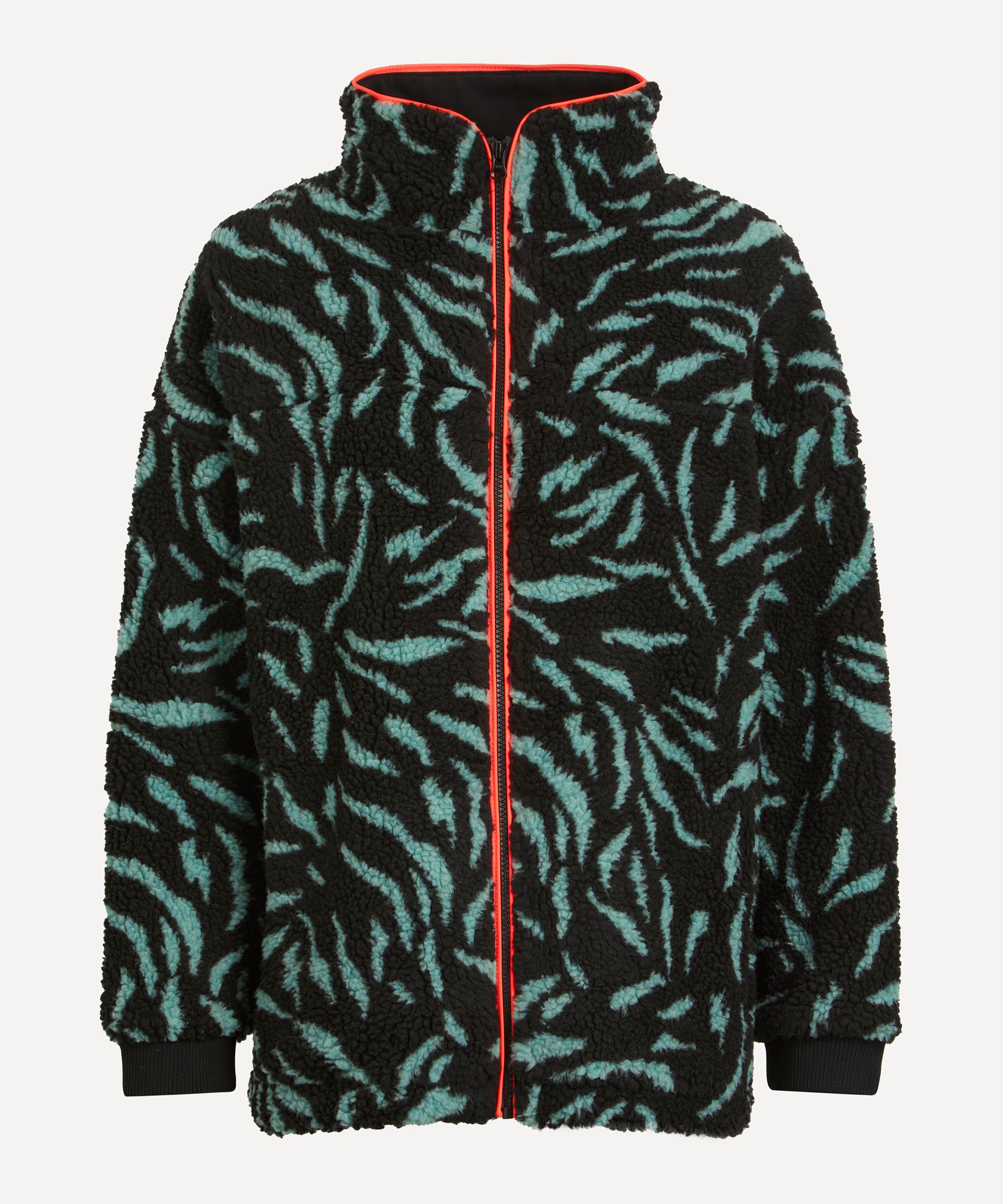 Jacquard Zebra Fleece Jacket