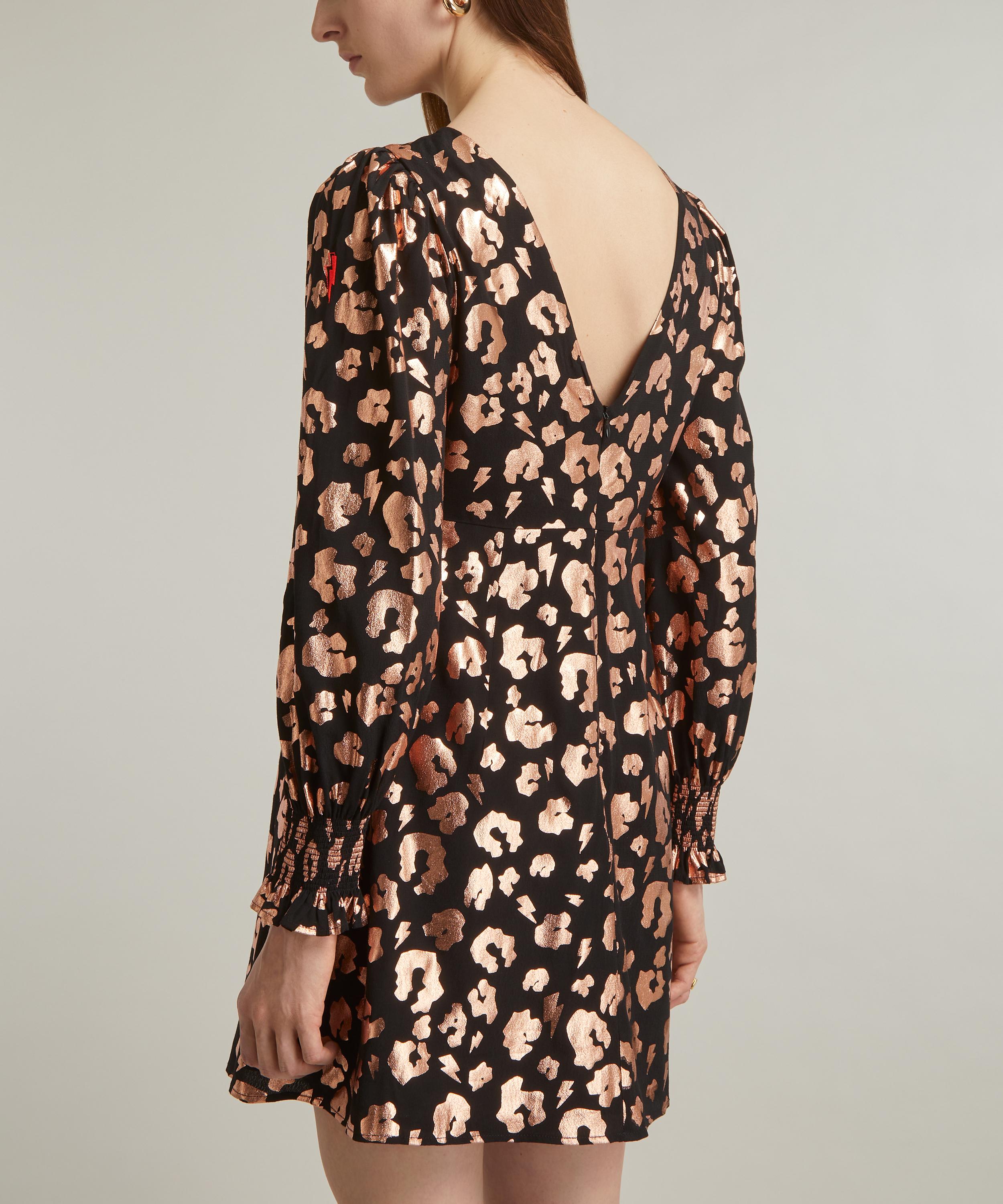 Short 2024 leopard dress