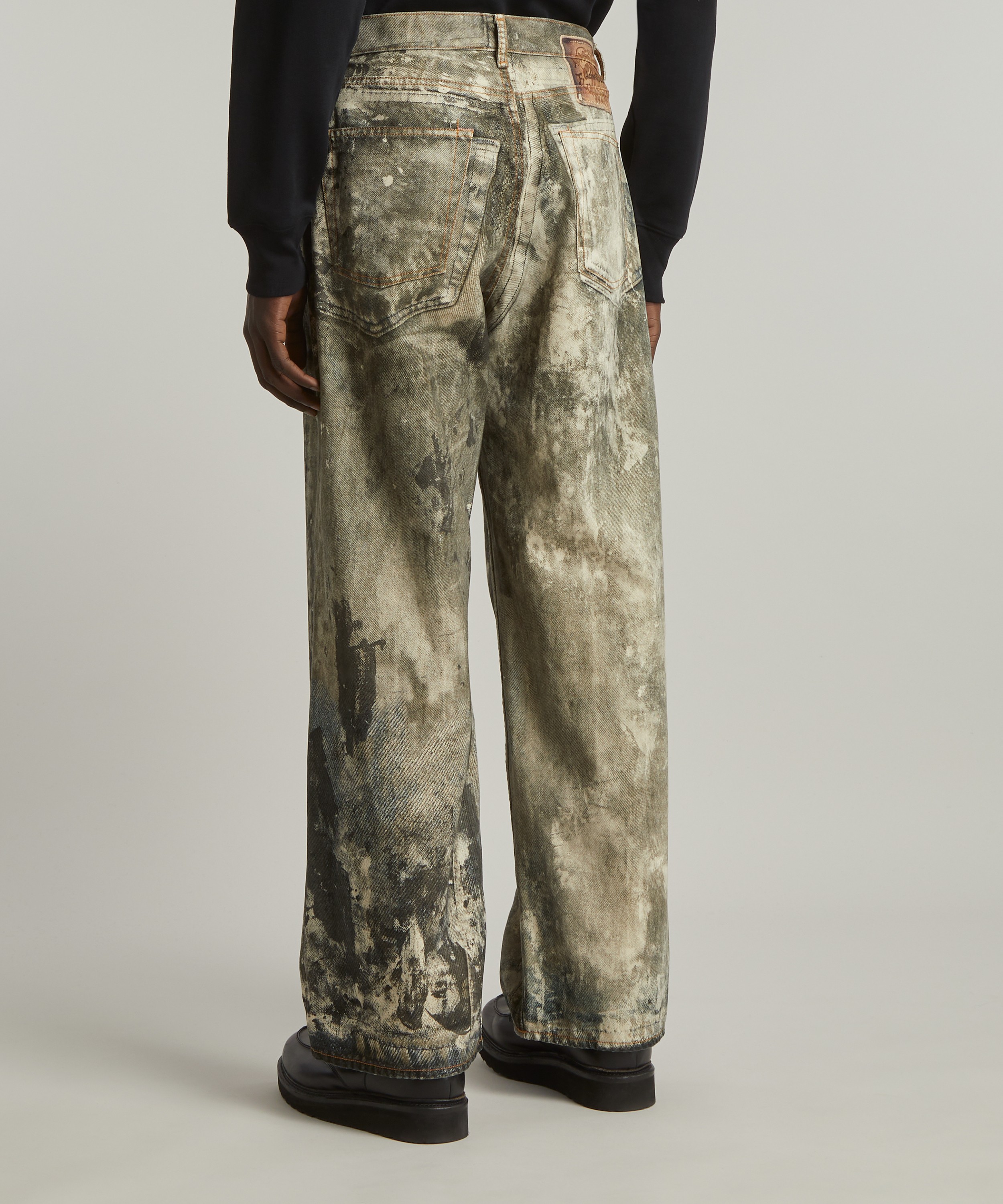Acne Studios Loose Fit Splatter Jeans | Liberty