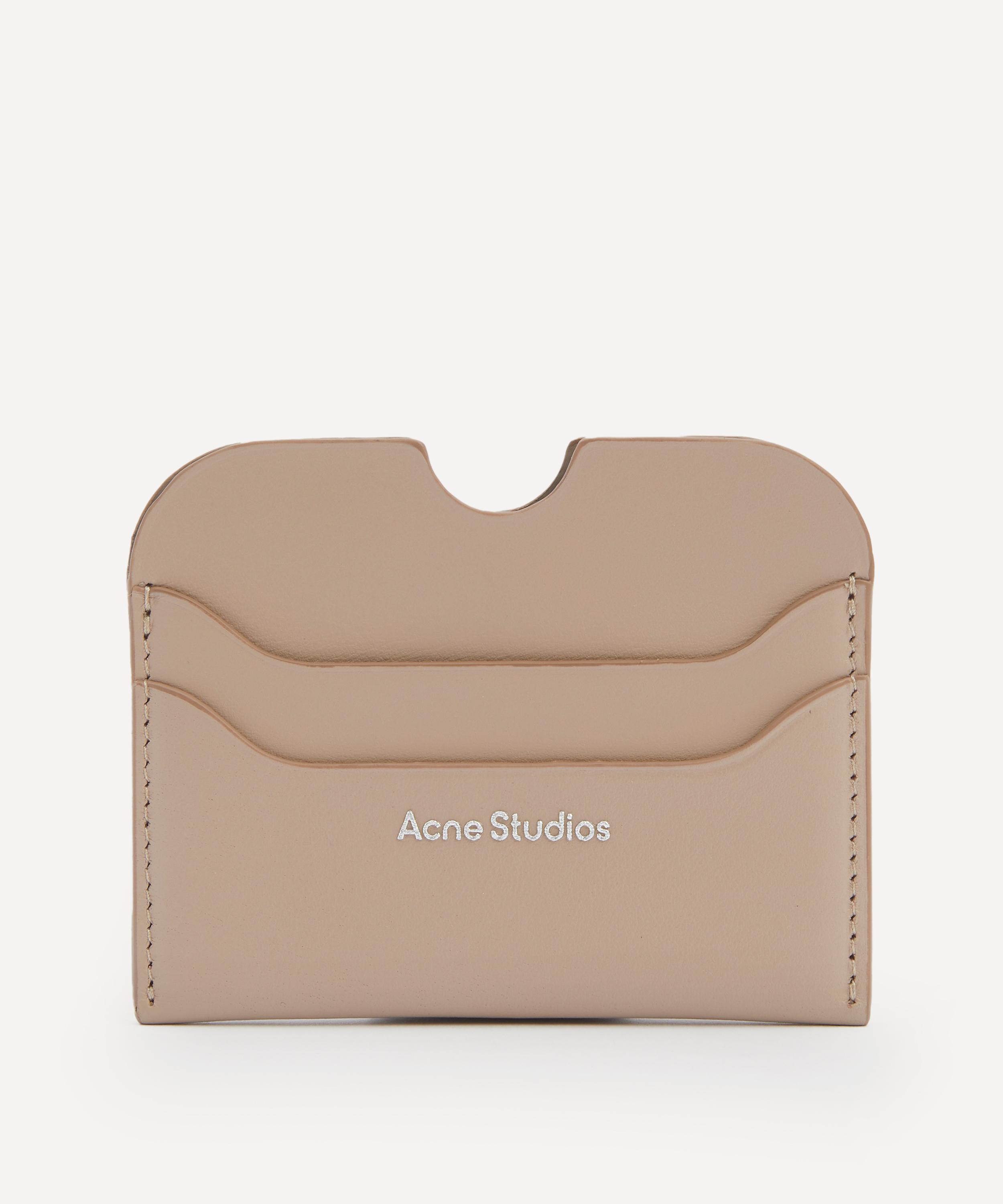 Acne Studios - Logo Taupe Beige Card Holder