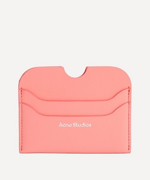 Acne Studios - Logo Electric Pink Card Holder image number 0