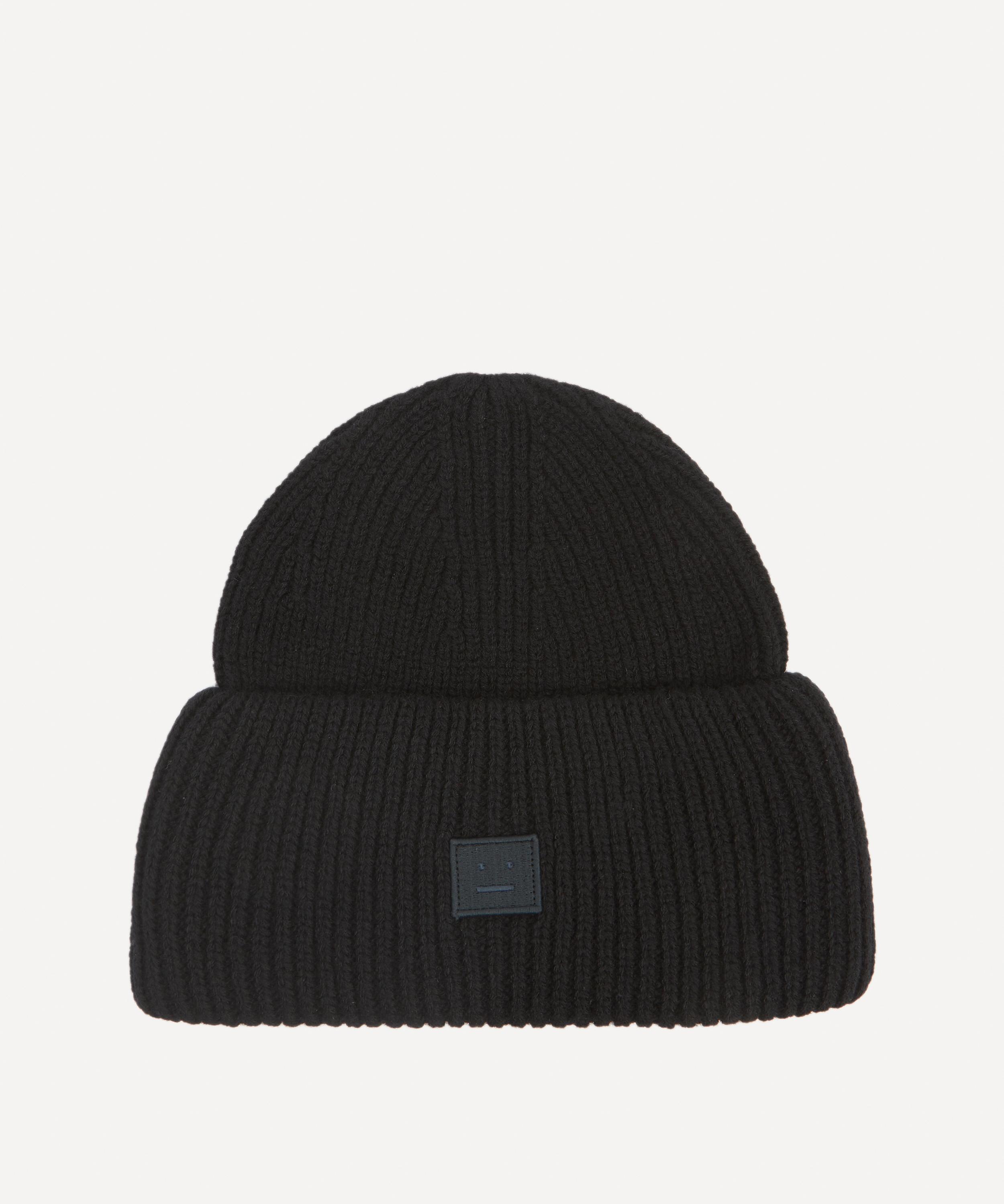 Acne Studios - Small Face Logo Wool Beanie Hat