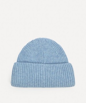 Acne Studios - Small Face Logo Wool Beanie Hat image number 1