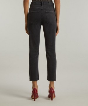 Citizens of Humanity - Isola Straight Crop Plush Black Jeans image number 3
