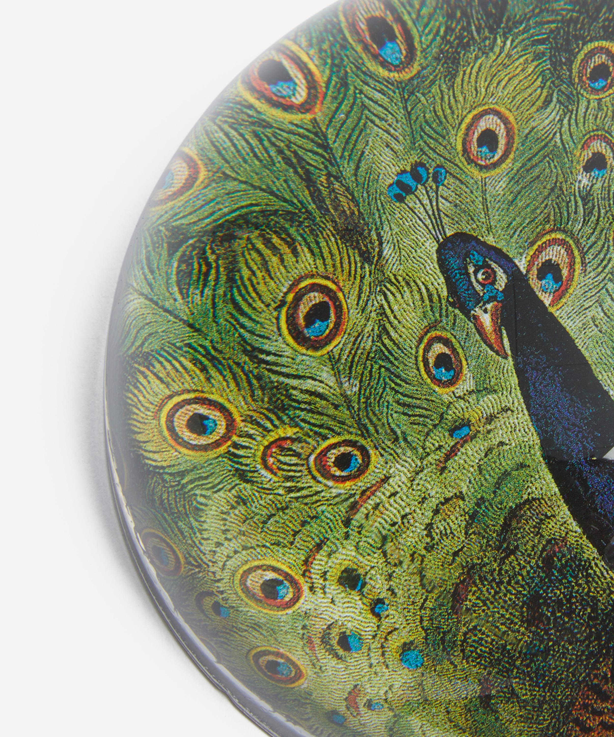 John Derian - Peacock Close-Up Dome Paperweight image number 2