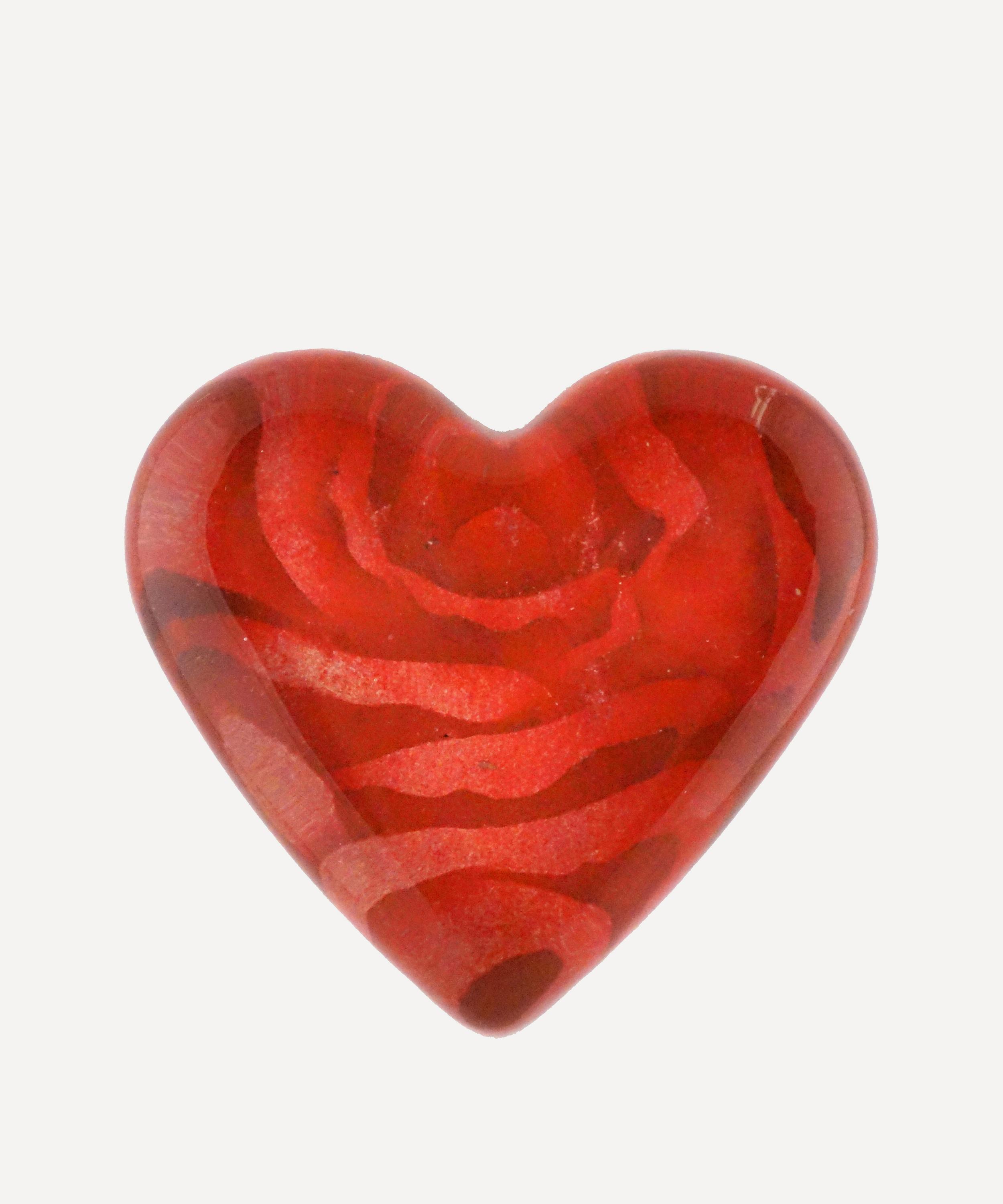 John Derian - Velvet Rose Heart Charm image number 0