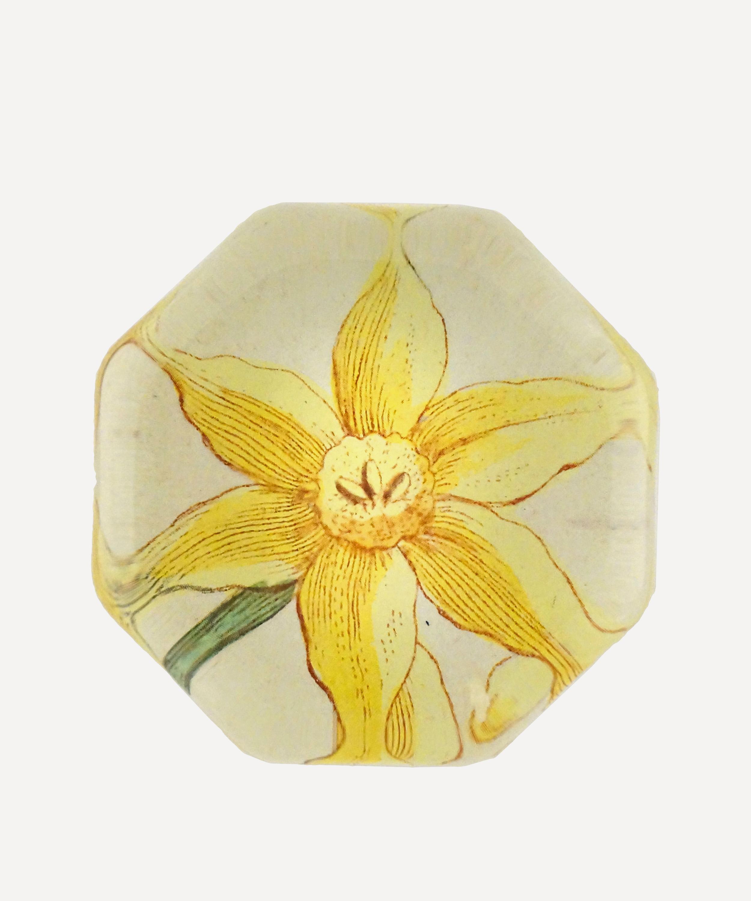 John Derian - Yellow Narcissus Octagonal Charm image number 0