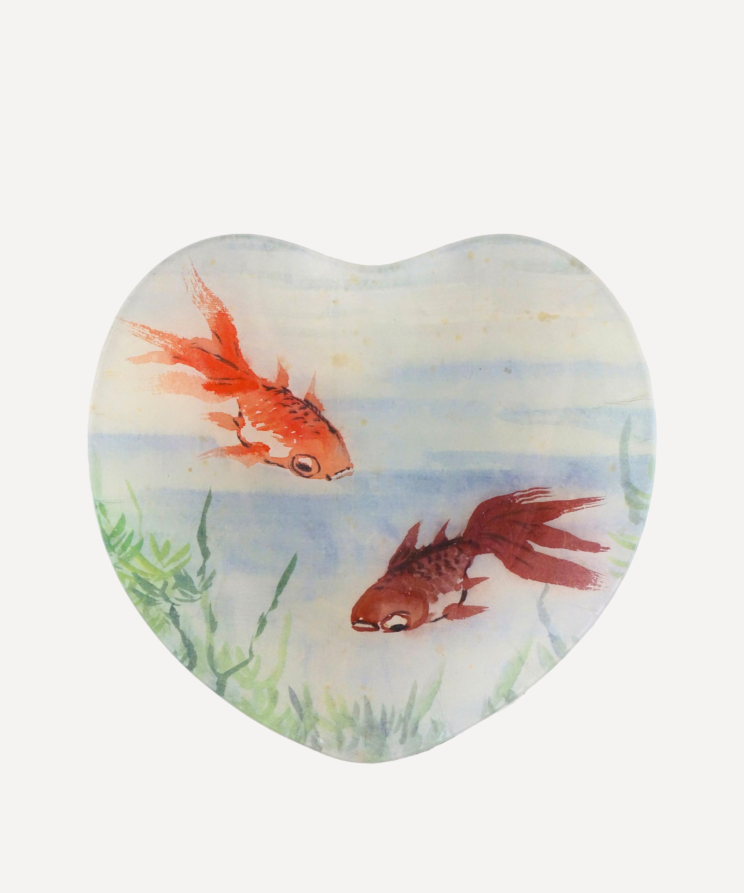 John Derian - Gold Fish Heart Dish image number 0
