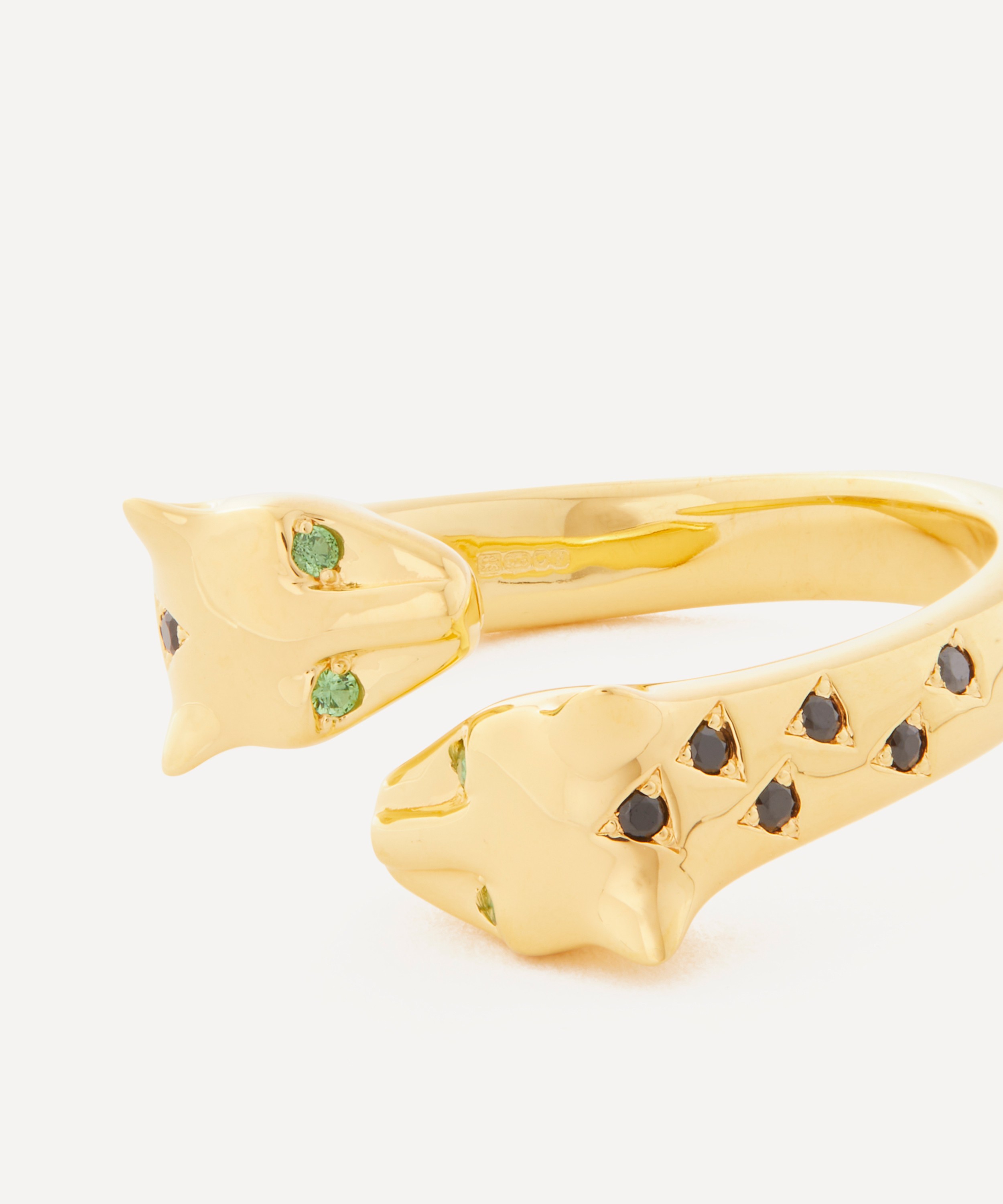 Maria Nilsdotter - 18ct Gold-Plated Leopard Ring image number 1