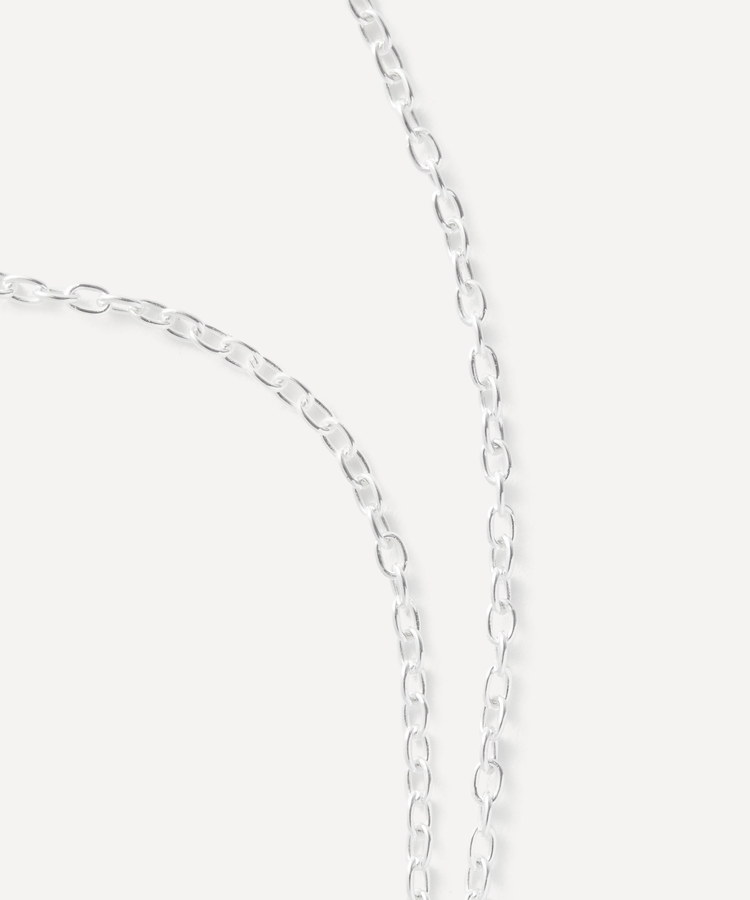 Maria Nilsdotter - Sterling Silver Rebel Love Garnet Pendant Necklace image number 2