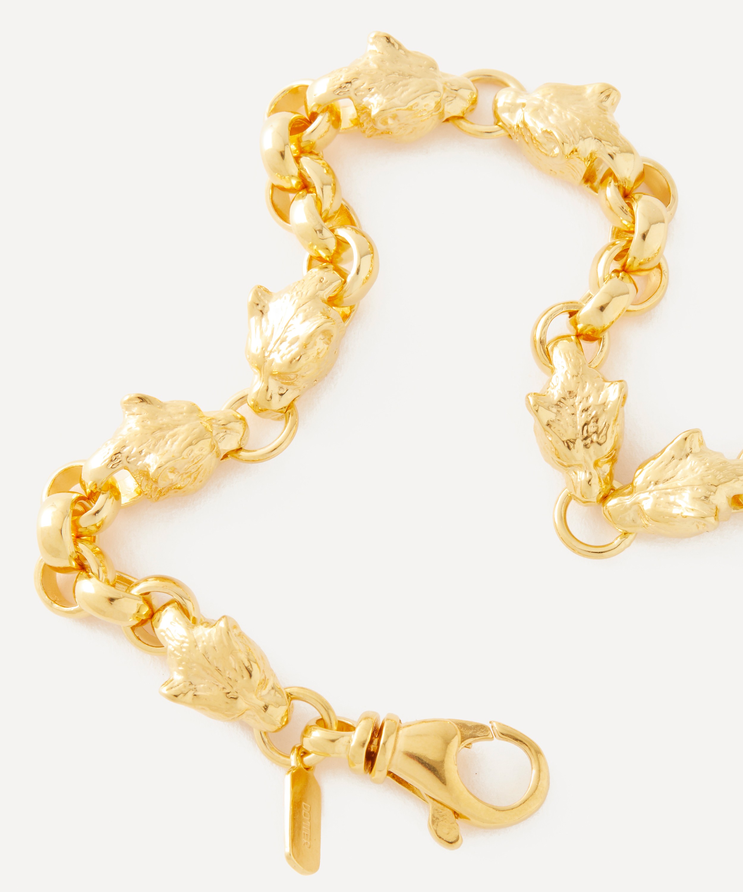 Maria Nilsdotter - 18ct Gold-Plated Lynx Chain Bracelet image number 1