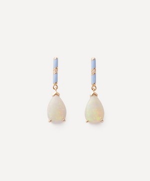 Alice Cicolini - 14ct Gold Candy Lacquer Pavé Opal Drop Earrings image number 0