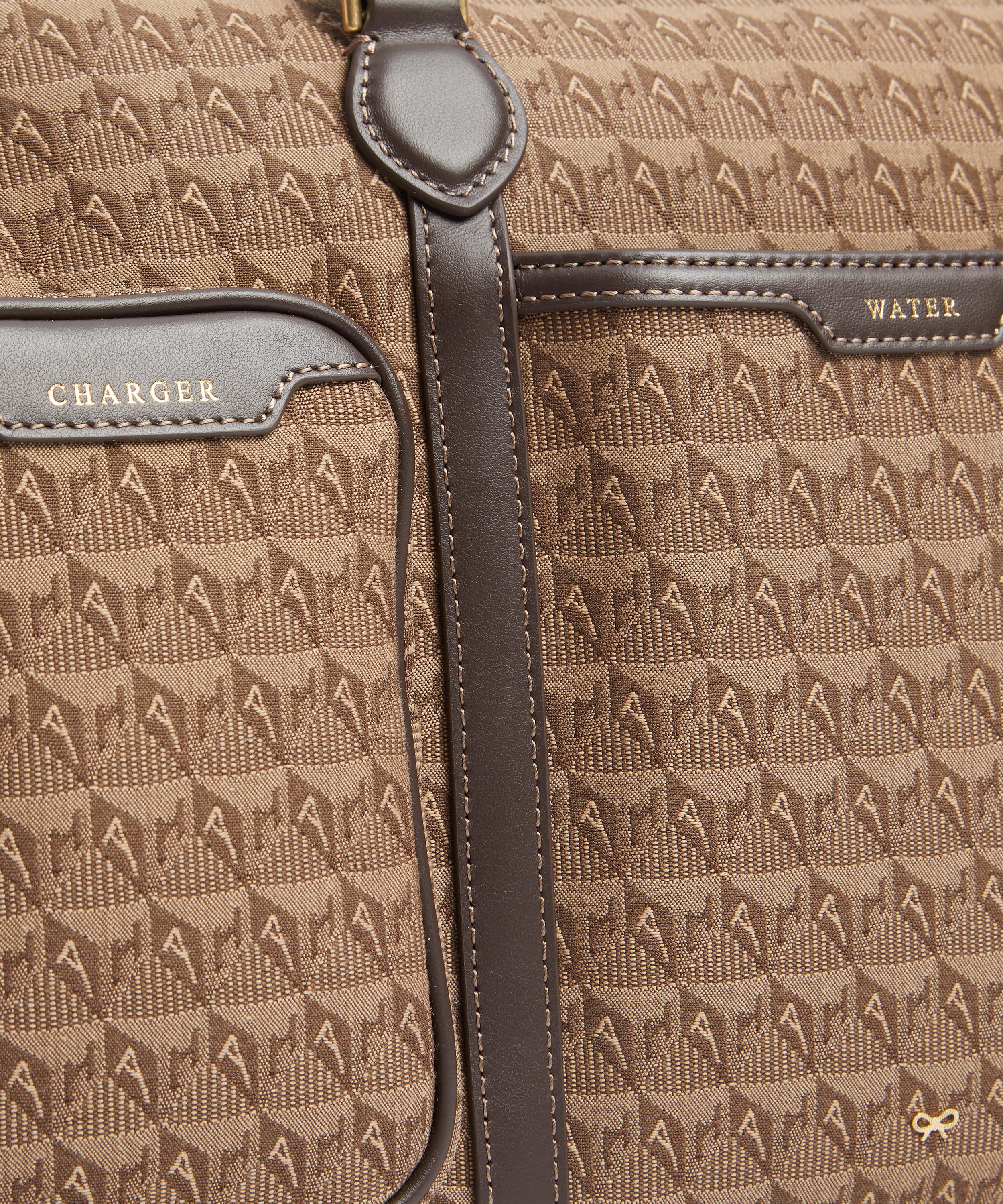 Anya Hindmarch - Jacquard In-Flight Barrel Duffle Bag image number 3