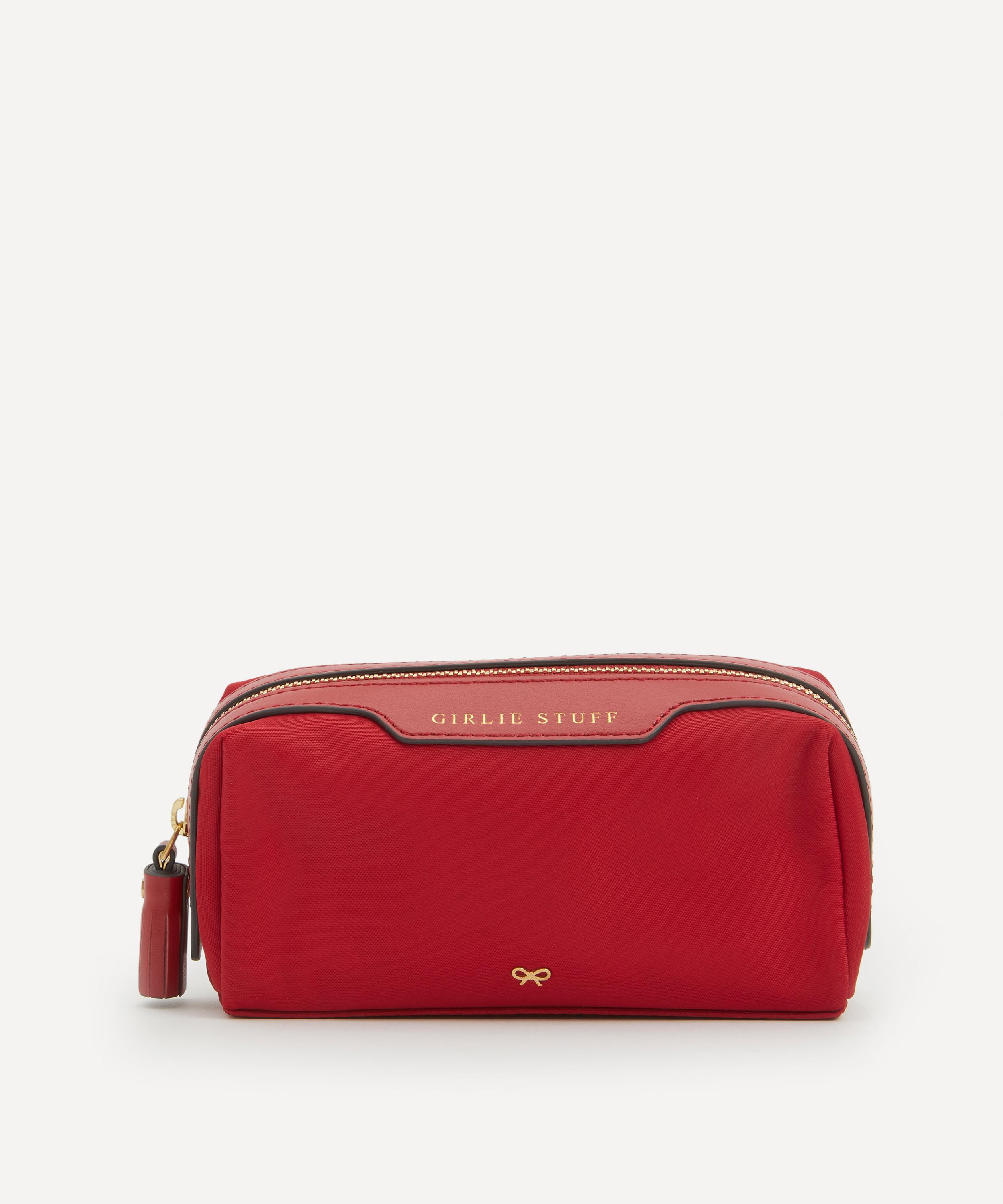 Anya Hindmarch Everything Leather-Trim Vinyl Pouch Bag