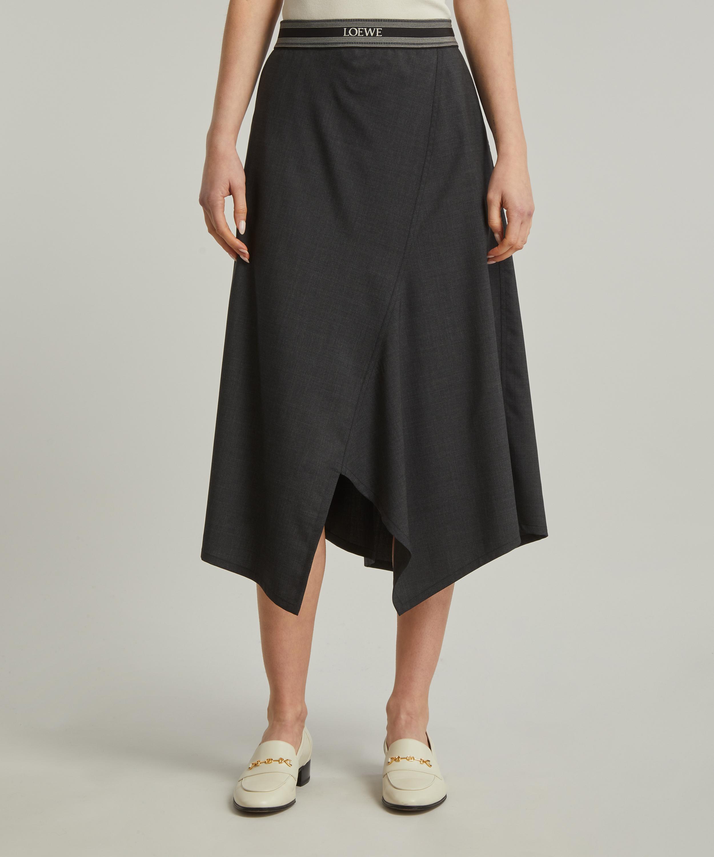 Loewe Asymmetric Wool Skirt | Liberty