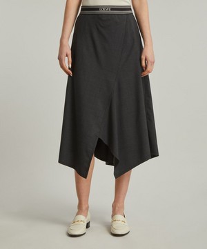 Loewe - Asymmetric Wool Skirt image number 1