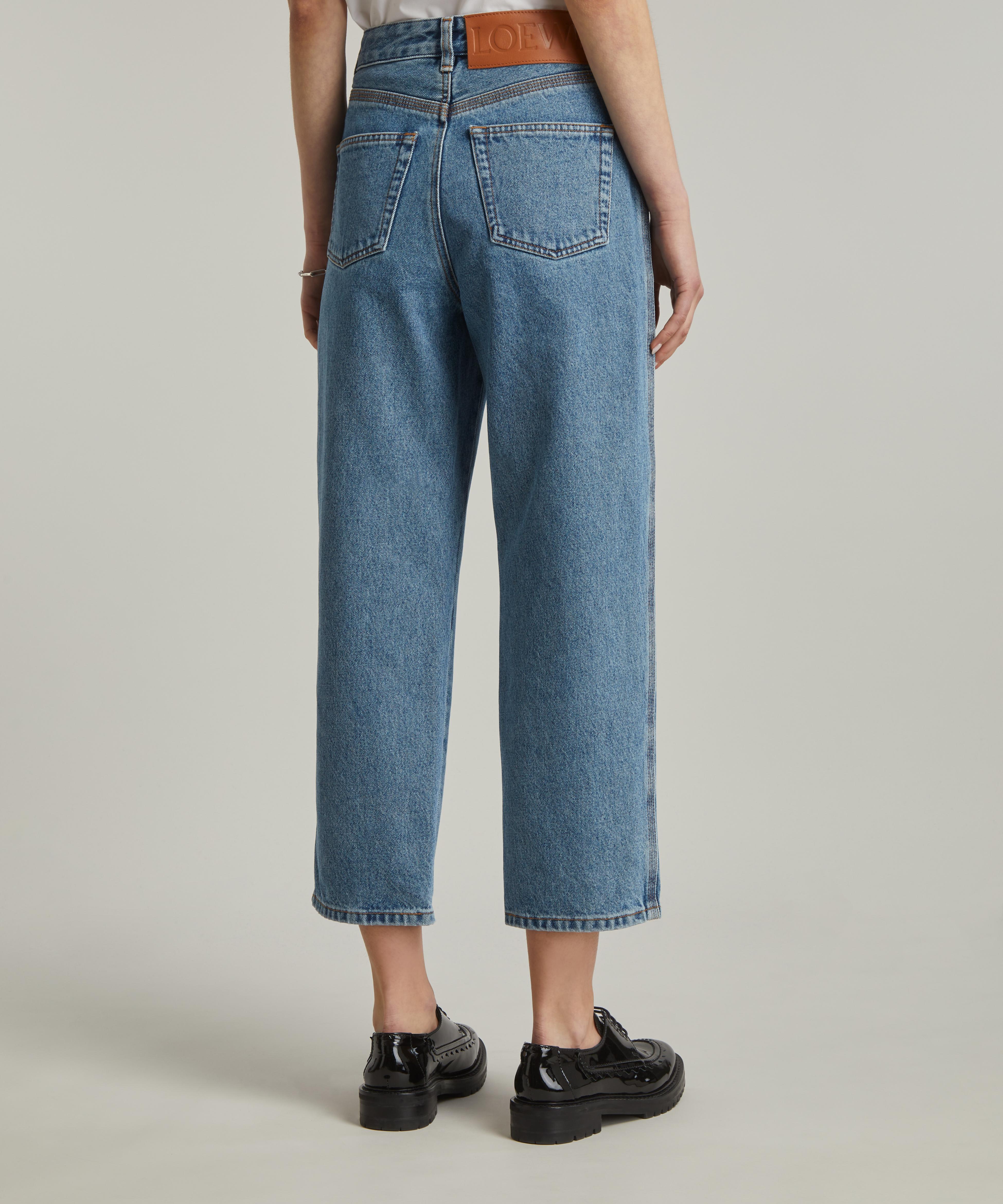 Loewe - Anagram Cropped Denim Jeans image number 3