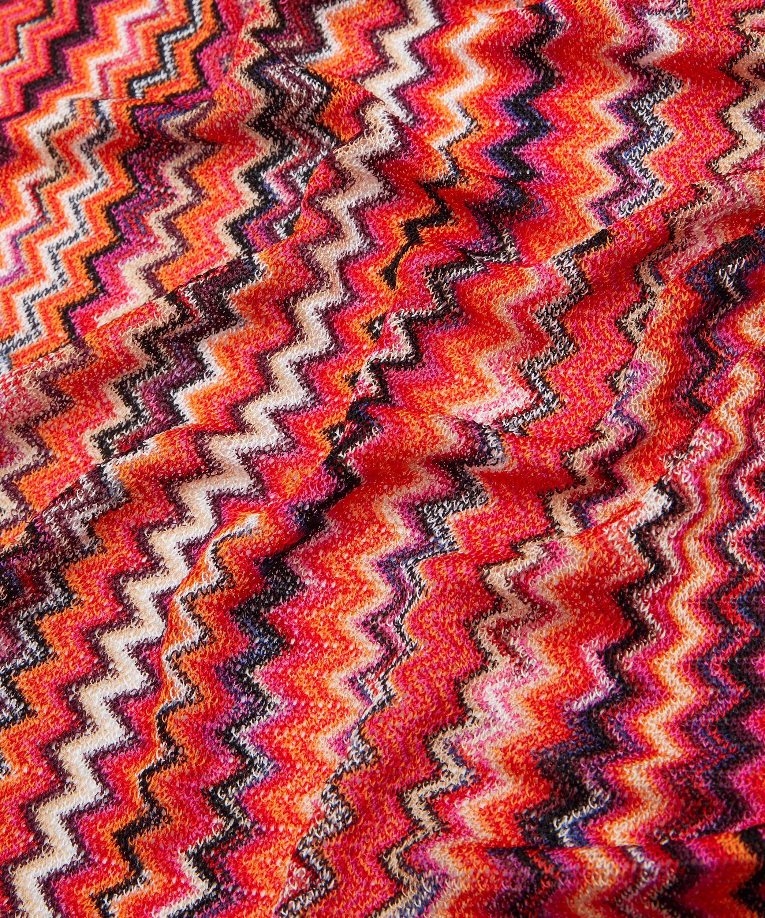 Missoni Zig Zag Fine Knit Fringe Scarf Liberty