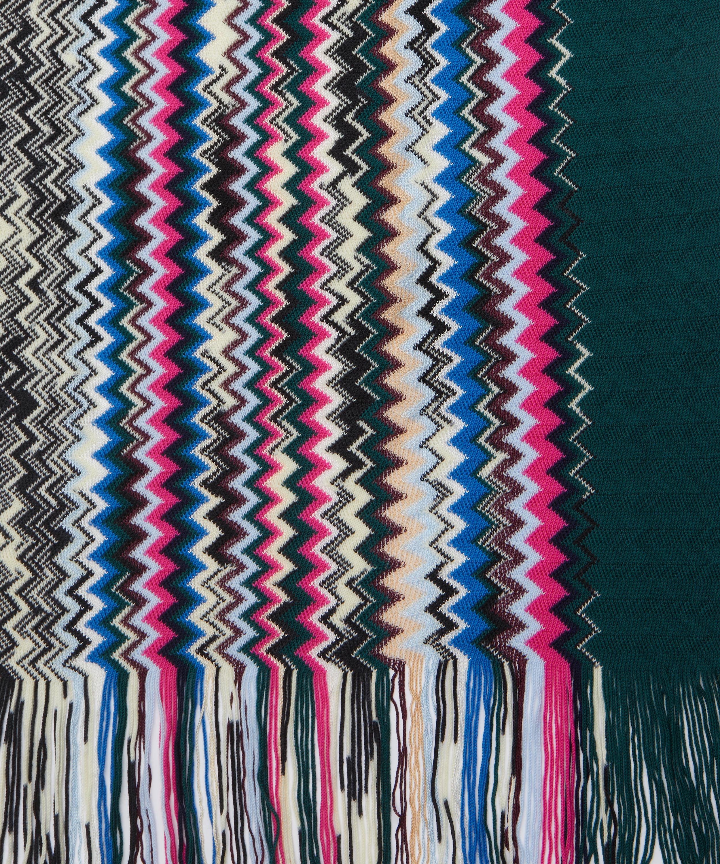 Missoni - Zig Zag Wool Blend Fringe Scarf image number 2