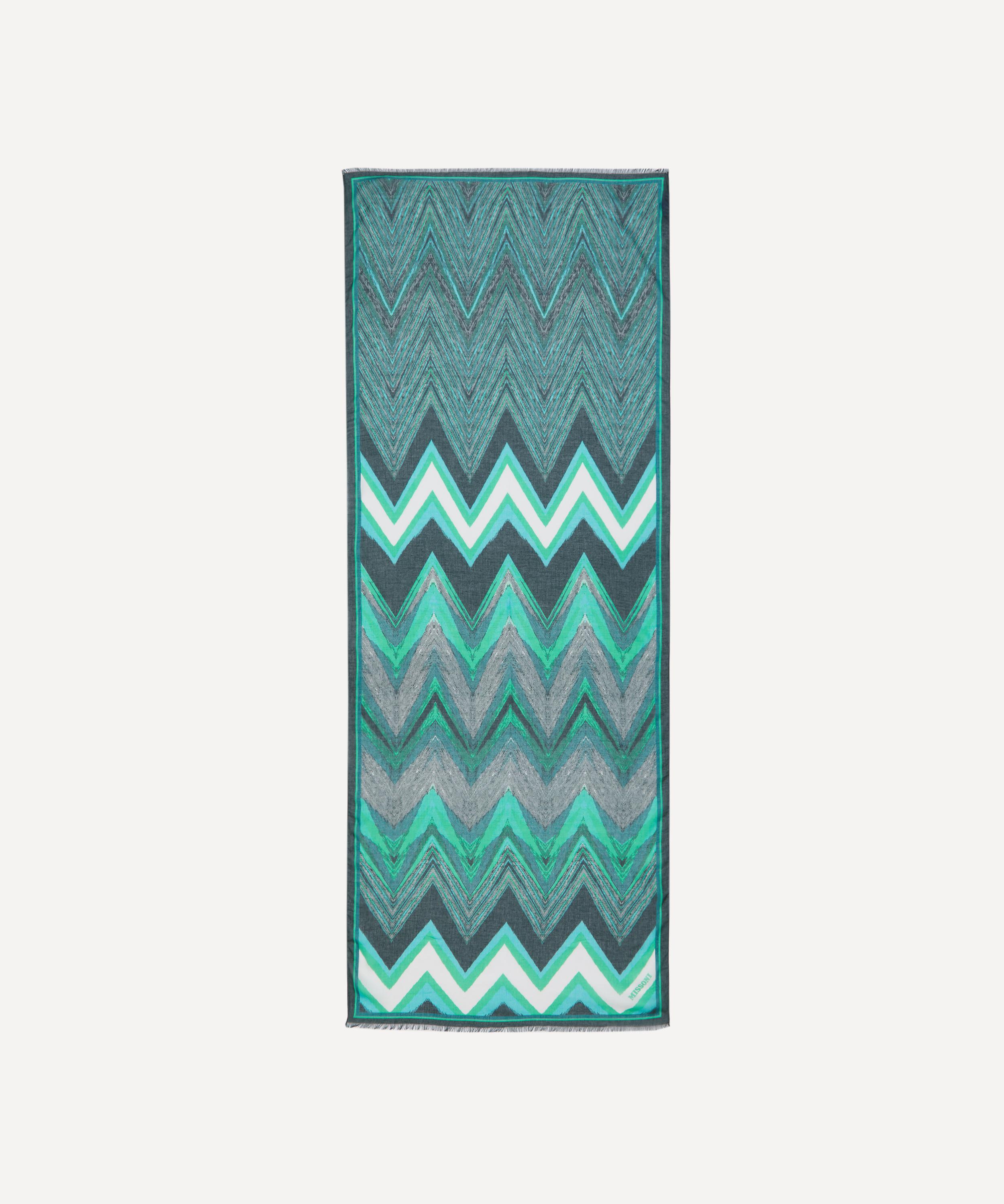 Missoni - Zig Zag Tonal Silk Blend Shawl image number 1