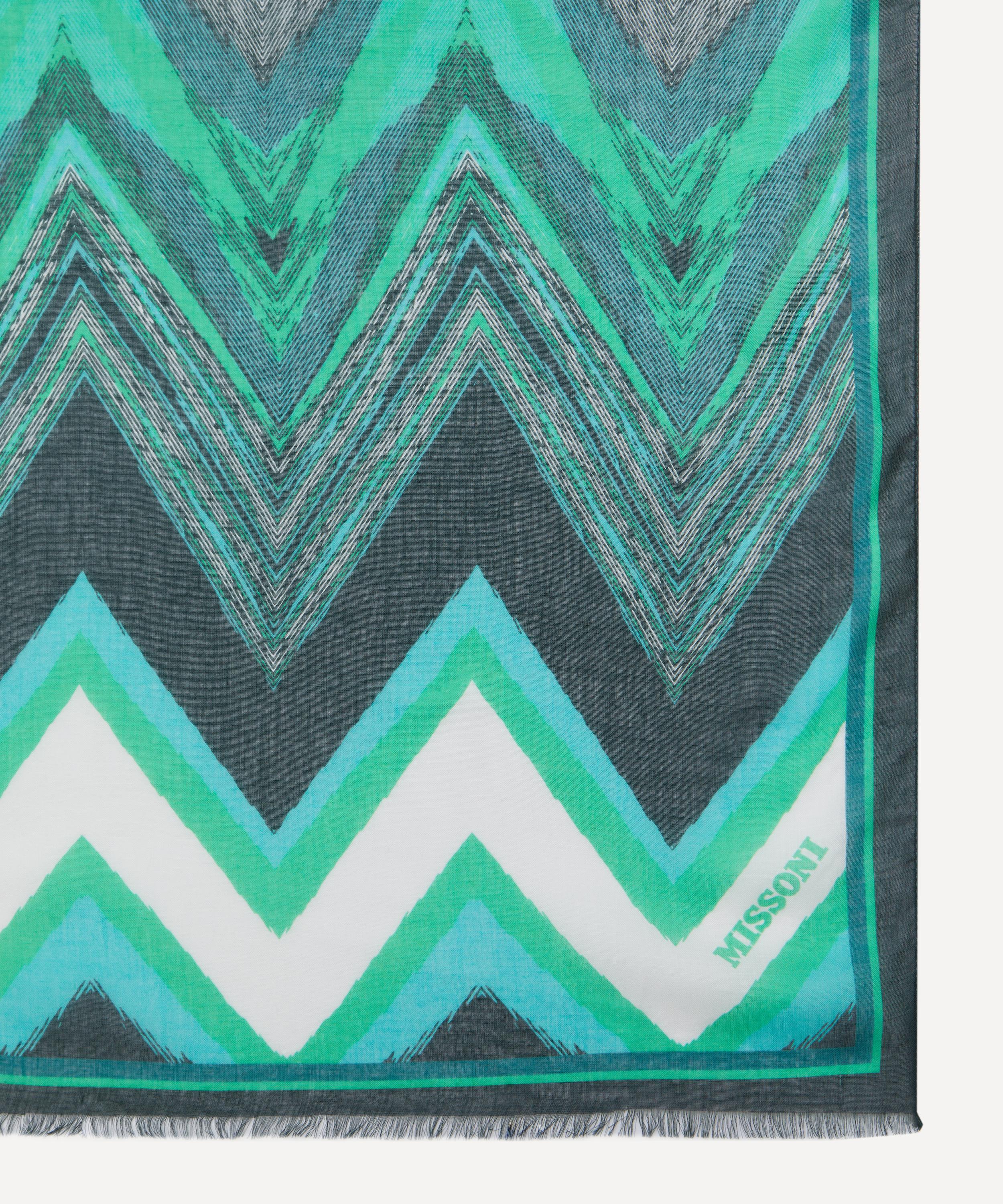 Missoni - Zig Zag Tonal Silk Blend Shawl image number 2