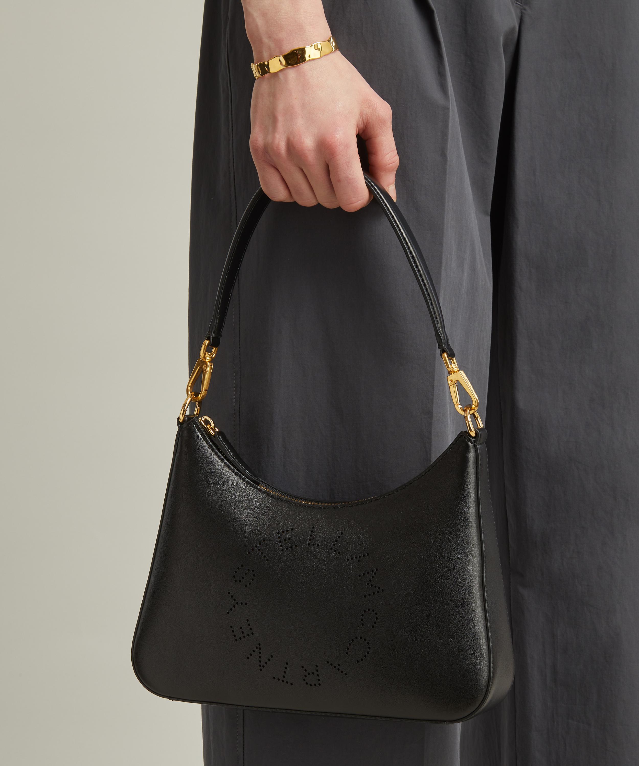 Stella McCartney - Stella Logo Mini Faux Leather Hobo Bag image number 6