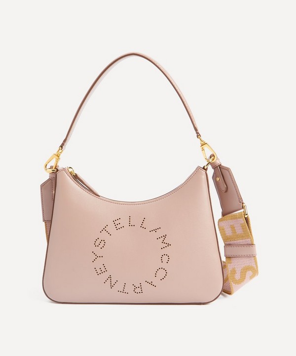 Stella McCartney - Stella Logo Mini Faux Leather Hobo Bag image number null