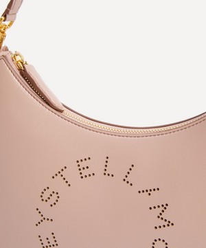 Stella McCartney - Stella Logo Mini Faux Leather Hobo Bag image number 3