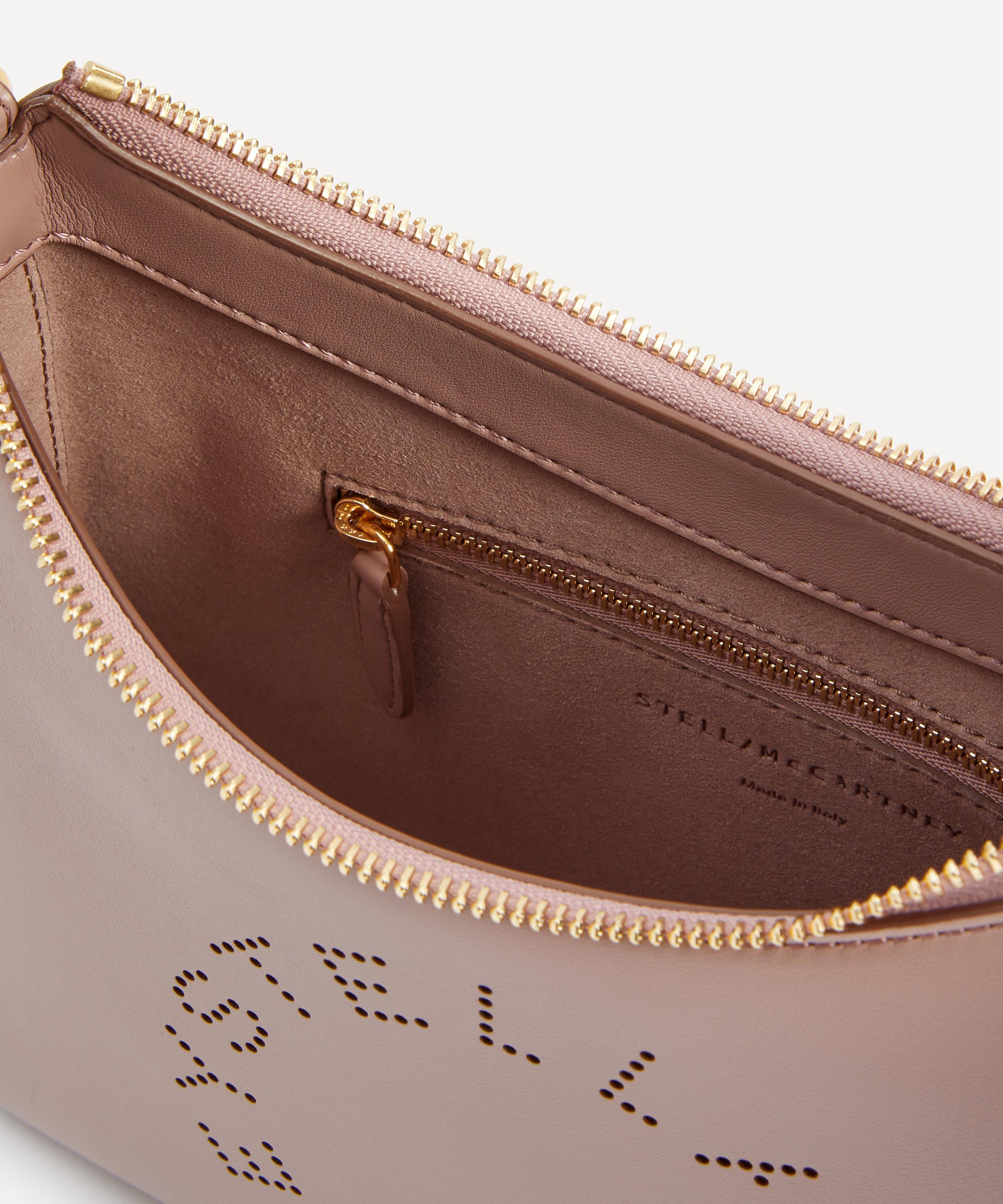 Stella McCartney - Stella Logo Mini Faux Leather Hobo Bag image number 5