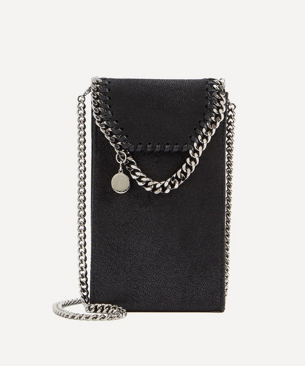 Stella McCartney - Falabella Chain-Link Black Phone Pouch image number null