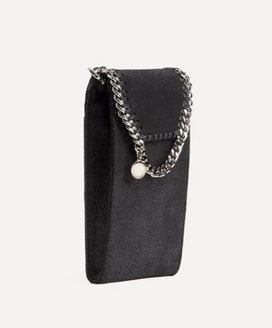 Stella McCartney - Falabella Chain-Link Black Phone Pouch image number 1