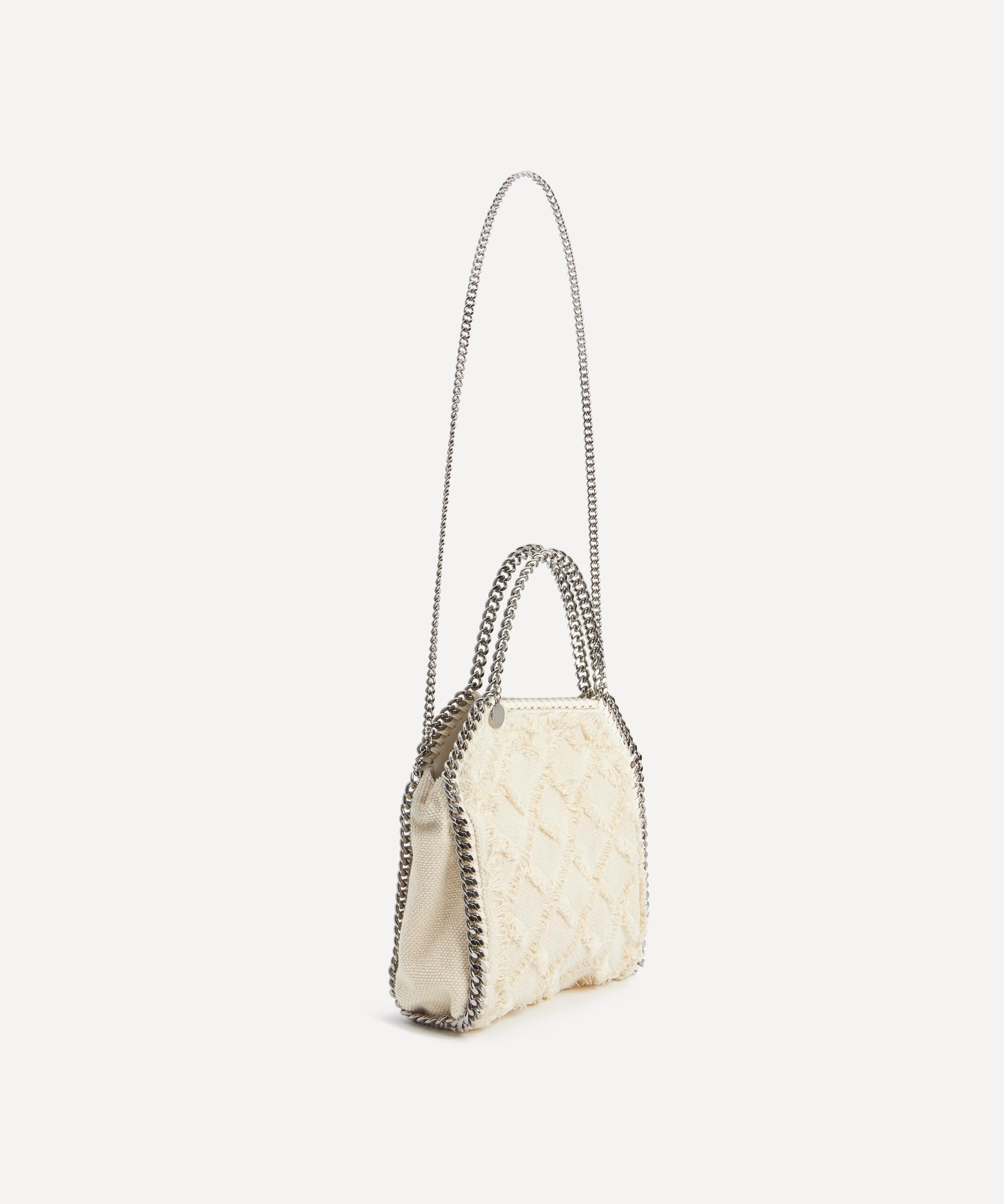 Stella McCartney Falabella Mini Frayed Cotton Tote Bag Liberty