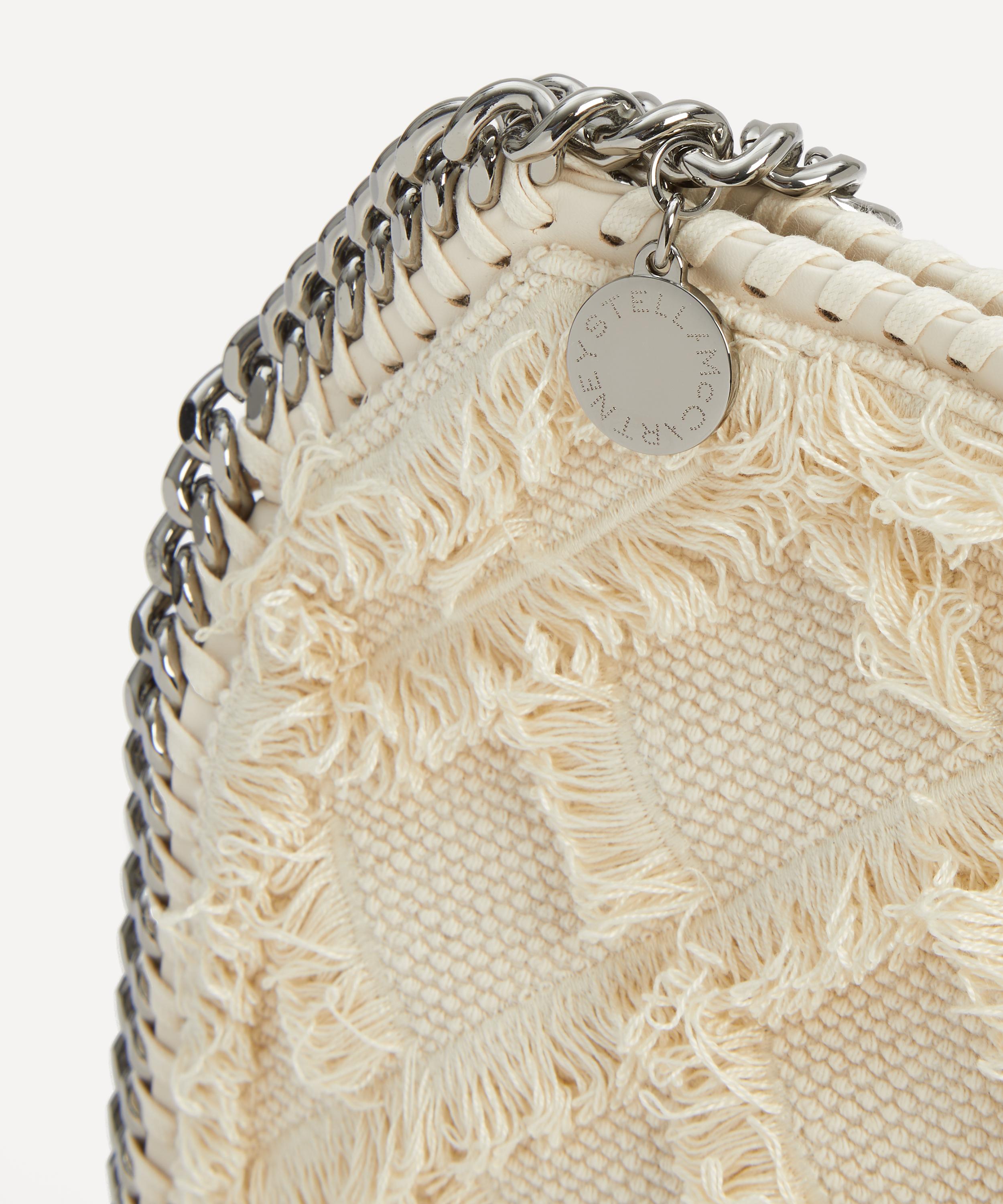 Stella McCartney - Falabella Mini Frayed Cotton Tote Bag image number 3