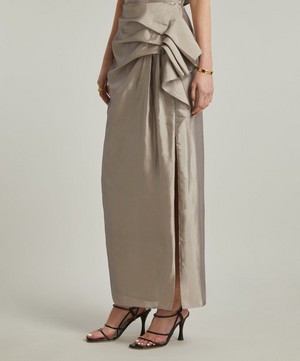 Aje - Immersion Silk Maxi-Skirt image number 2