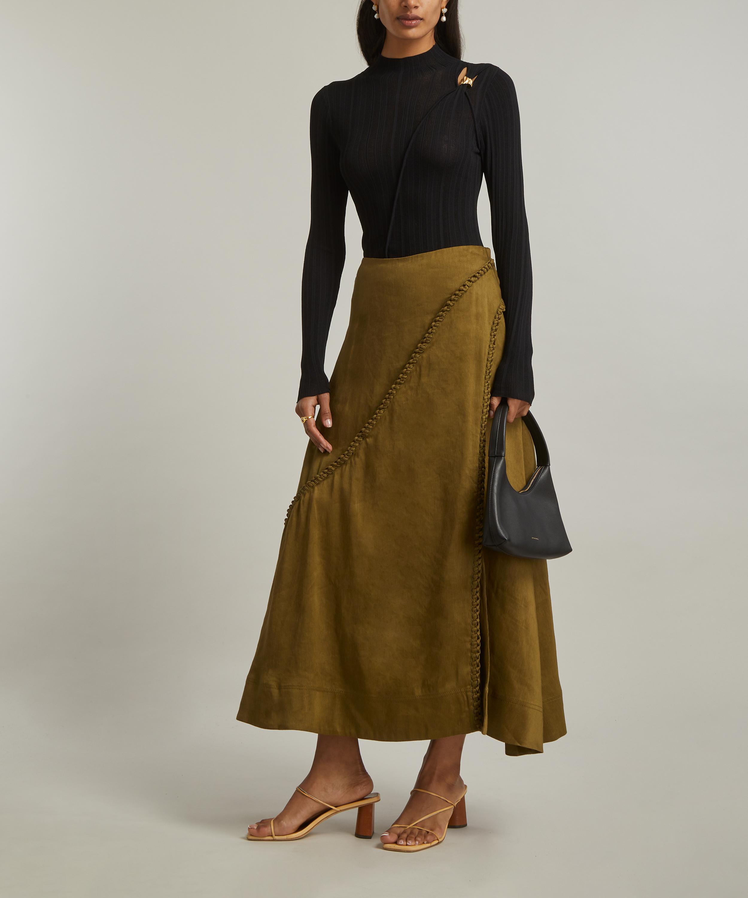 Aje - Arbour Whipstitch Midi Skirt image number 1
