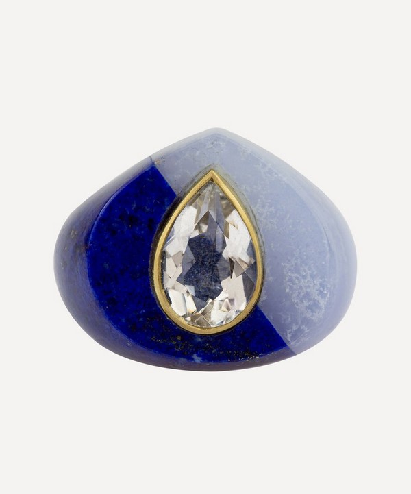 Jacqueline Cullen - 14ct Gold Astra-Nova Lapis Lazuli Signet Ring