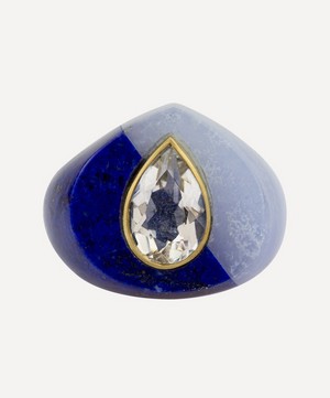 Jacqueline Cullen - 14ct Gold Astra-Nova Lapis Lazuli Signet Ring image number 0