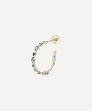 Pascale Monvoisin - 9ct Gold Ava N°1 Emerald Hoop Earring image number 0