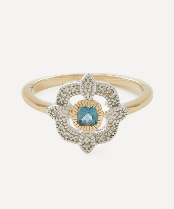 Pascale Monvoisin - 9ct Gold Bettina London Blue Topaz Ring image number null