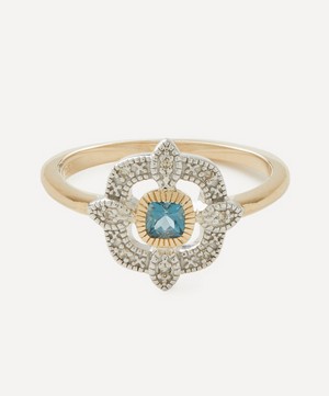 Pascale Monvoisin - 9ct Gold Bettina London Blue Topaz Ring image number 0