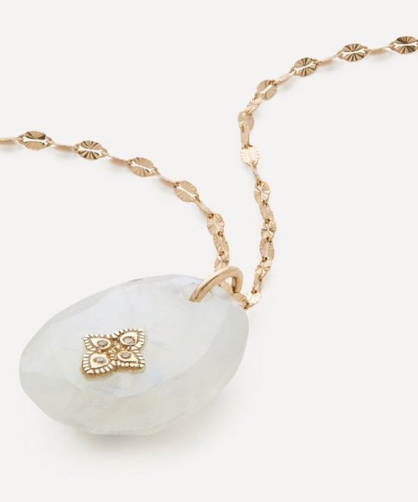 Pascale Monvoisin - 14ct Gold Gaia Moonstone Necklace image number null