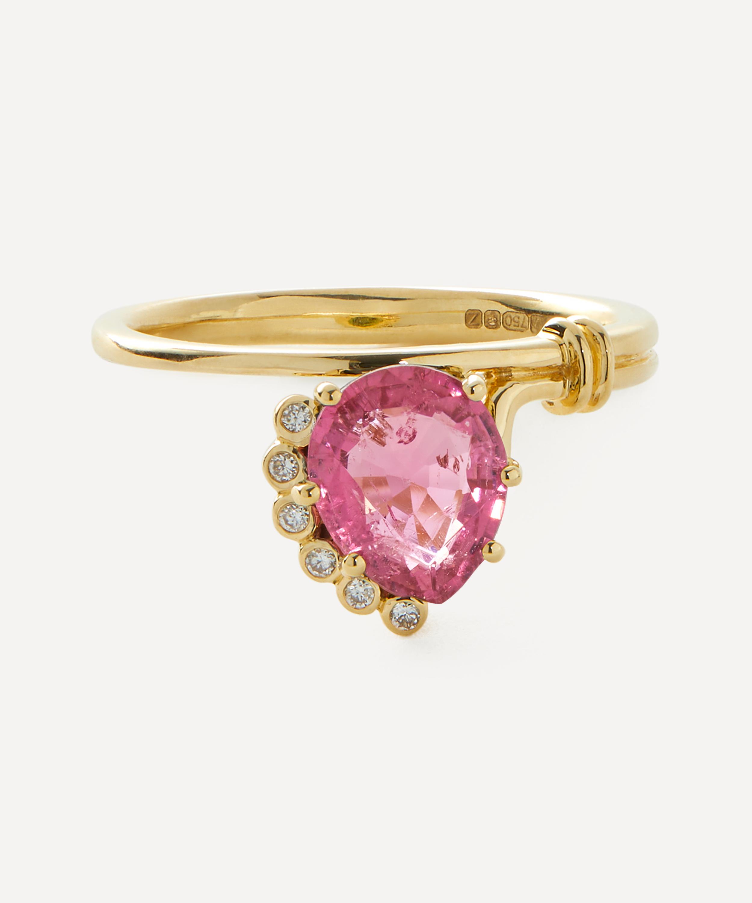 Pascale Monvoisin - 18ct Gold Sun N°2 Pink Tourmaline Ring image number 