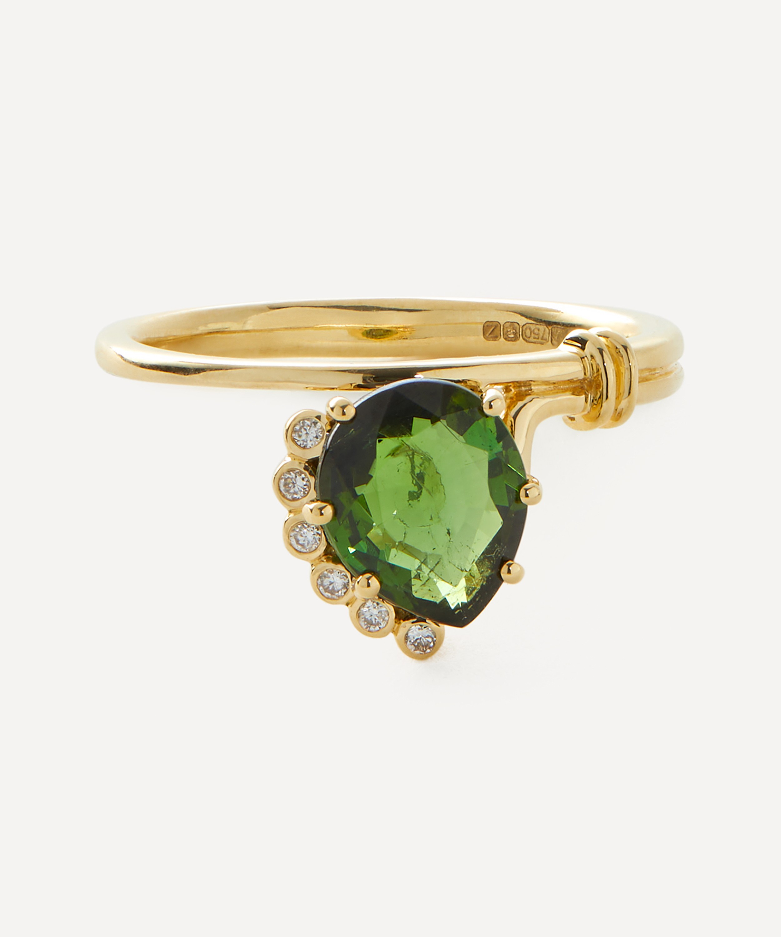 Pascale Monvoisin - 18ct Gold Sun N°2 Green Tourmaline Ring
