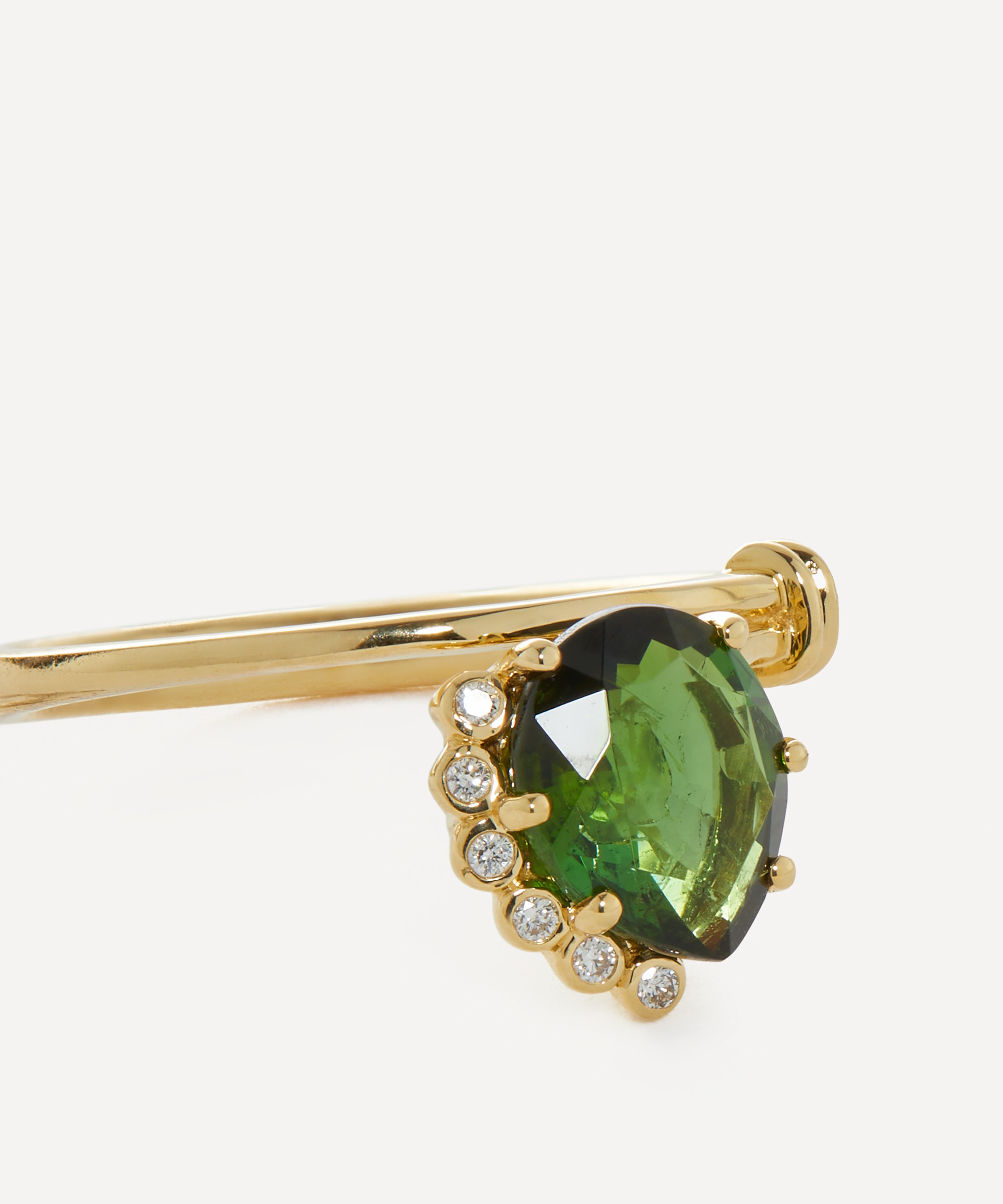 Pascale Monvoisin - 18ct Gold Sun N°2 Green Tourmaline Ring image number 1