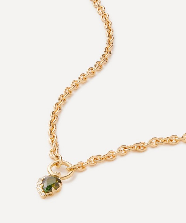 Pascale Monvoisin - 18ct Gold Sun N°1 Green Tourmaline Necklace
