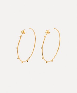 Anissa Kermiche - 14ct Gold-Plated Razzle Dazzle Hoop Earrings image number 0