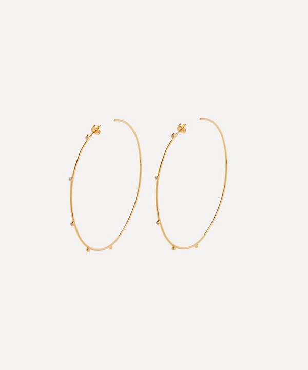 Anissa Kermiche - 14ct Gold-Plated Mega Razzle Dazzle Hoop Earrings image number null