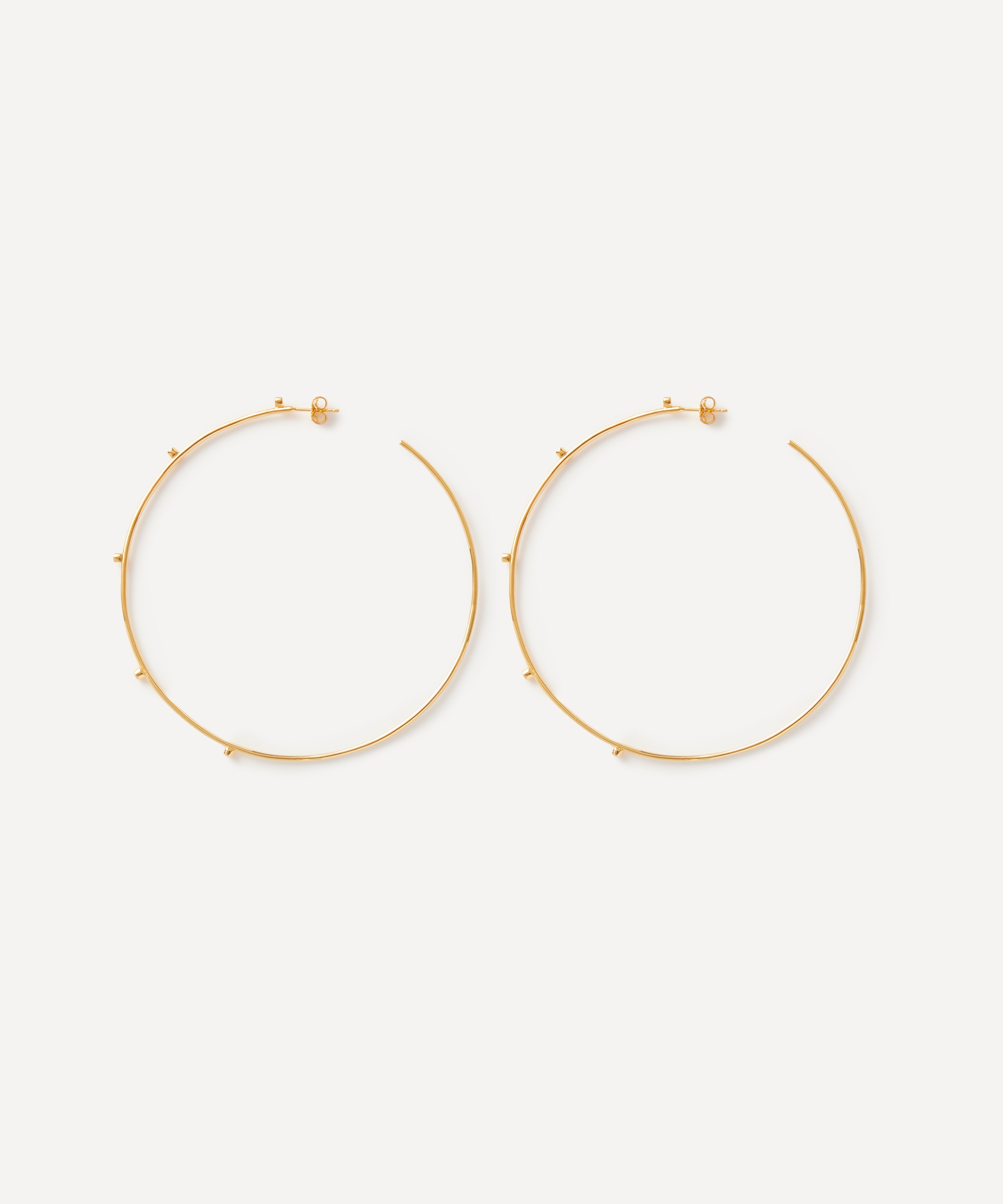 Anissa Kermiche - 14ct Gold-Plated Mega Razzle Dazzle Hoop Earrings image number 1