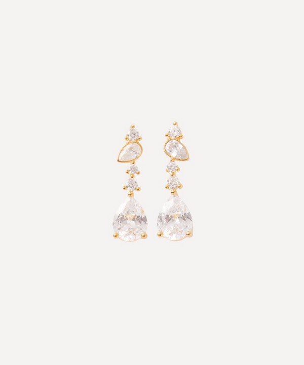 Anissa Kermiche - Gold-Plated Vermeil Silver Fandangle Drop Earrings image number null